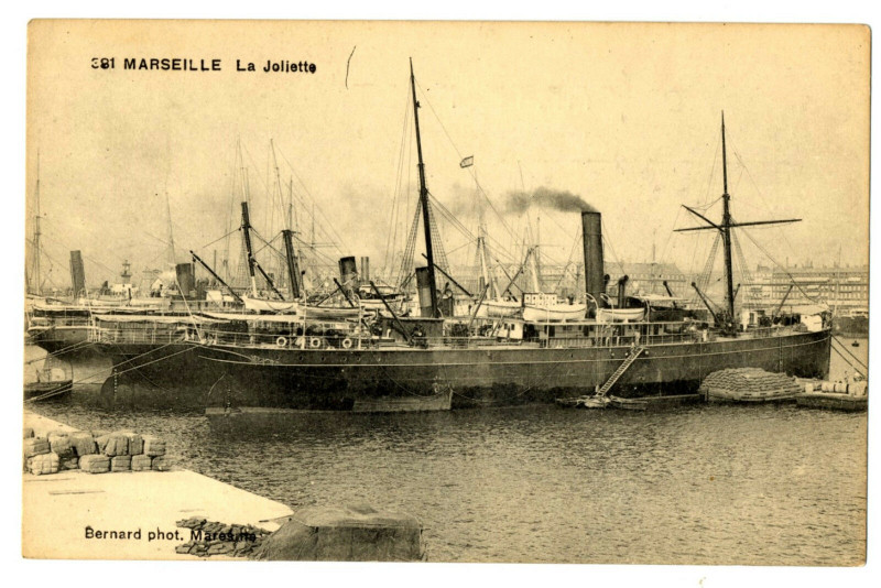 Carte postale ancienne Bouche-du-Rhône Marseille la Joliette à Marseille