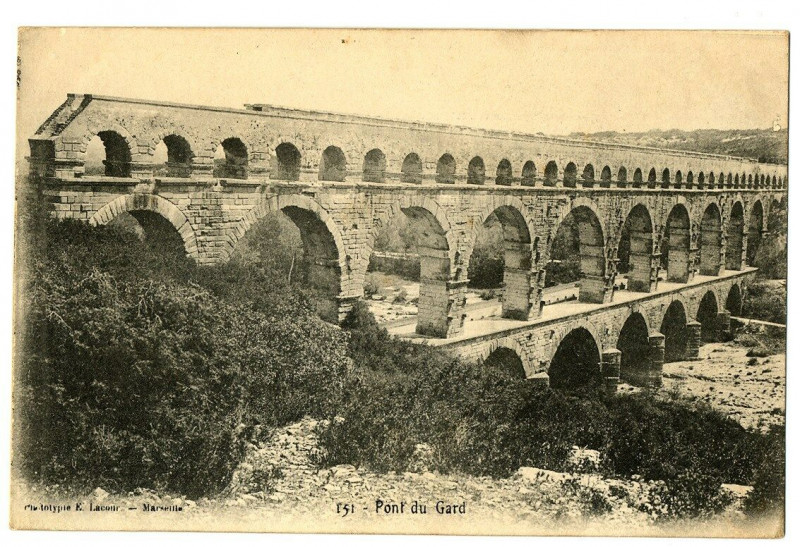 Carte postale ancienne Gard Pont du Gard