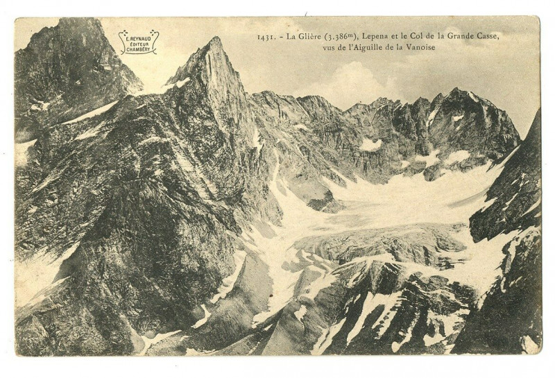 Carte postale ancienne Savoie La Glière Lepena et Col de la Grande-Casse