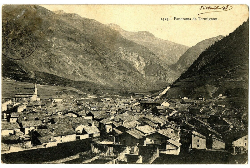 Carte postale ancienne Savoie Panorama de Termignon