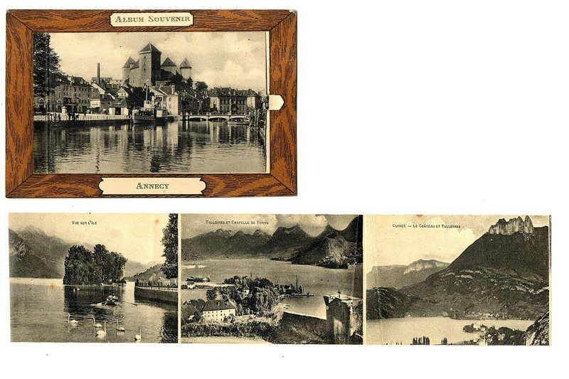 Carte postale ancienne Haute-Savoie Annecy Album Souvenir à Annecy
