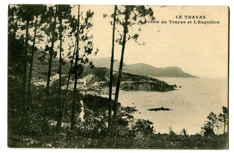 Carte postale ancienne Var Le trayas Pointe du Trayas et l'Esquillon