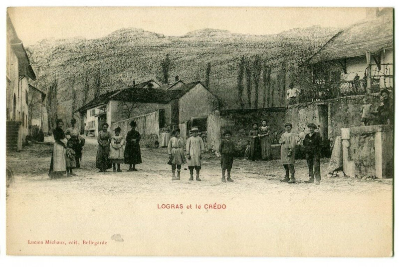 Carte postale ancienne Ain Logras et le Crédo animé
