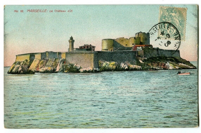 Carte postale ancienne Bouche-du-Rhône Marseille Le Château d'If à Marseille