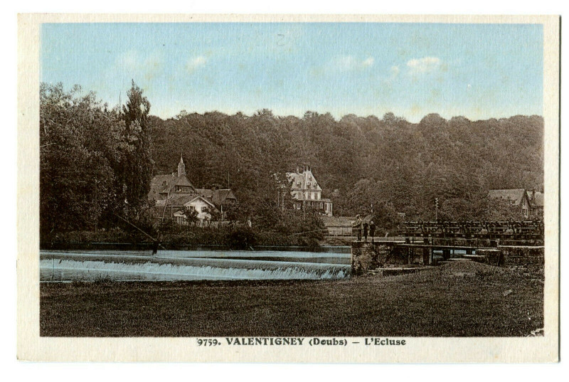Carte postale ancienne Doubs Valentigney L'Ecluse à Doubs