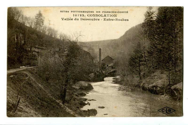 Carte postale ancienne Doubs Consolation Vallée du Dessoubre Entre-Roches à Doubs