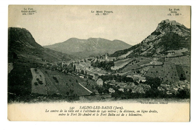 Carte postale ancienne Jura Salins-les-Bains à Salins-les-Bains