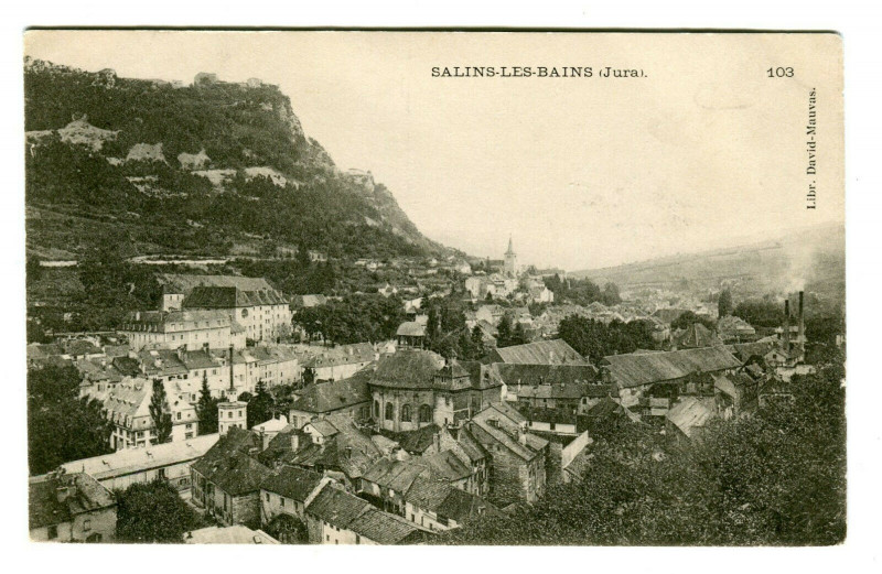 Carte postale ancienne Jura Salins-les-Bains à Salins-les-Bains