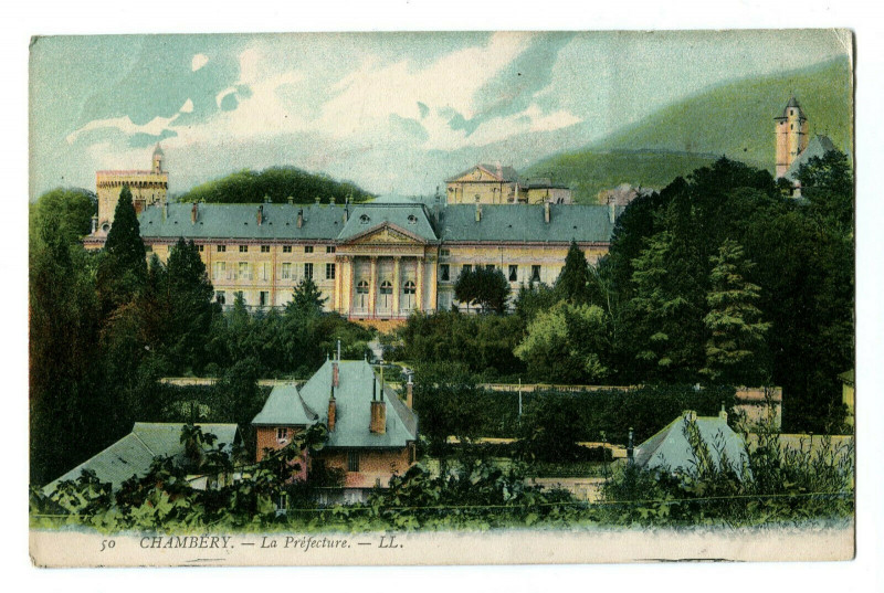 Carte postale ancienne Savoie Chambéry La Préfecture à Chambéry