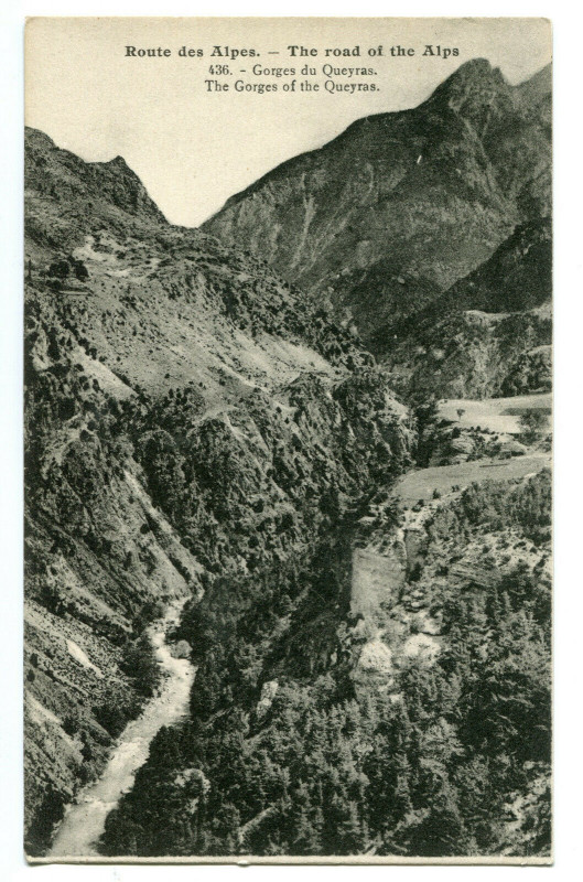 Carte postale ancienne Hautes-Alpes Gorges du Queyras