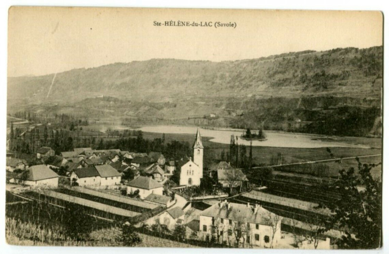 Carte postale ancienne Savoie Saint-Hélène du Lac