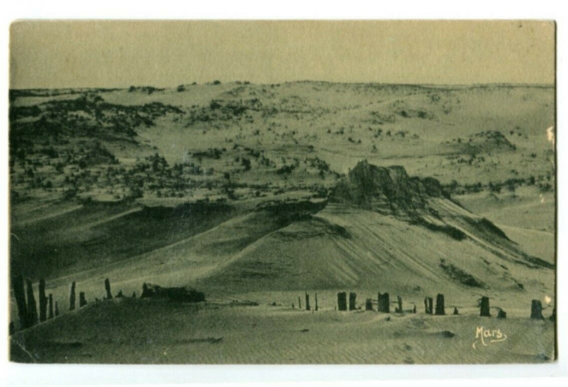 Carte postale ancienne Alpes-Maritimes Cap Ferret Paysage de dunes