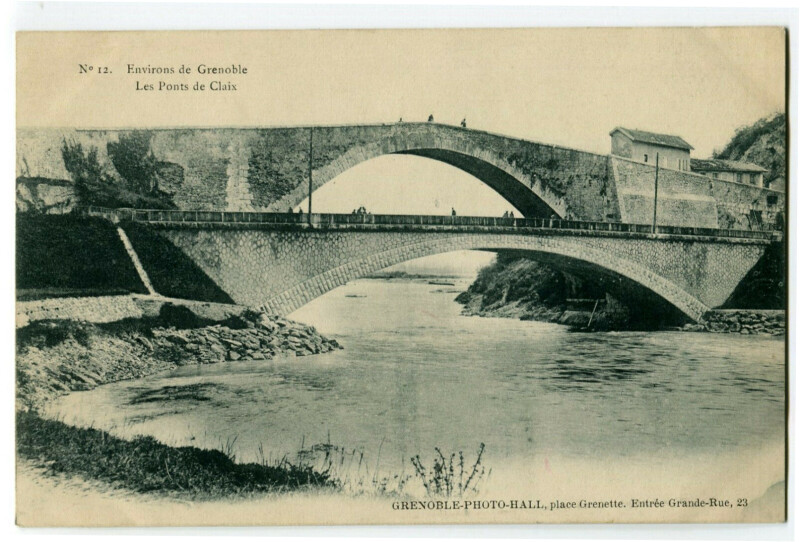 Carte postale ancienne Les Ponts de Claix au Pont-de-Claix
