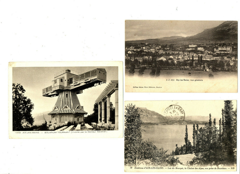 Carte postale ancienne Savoie Aix-les-Bains et environs Lot de 3 cartes à Aix-les-Bains