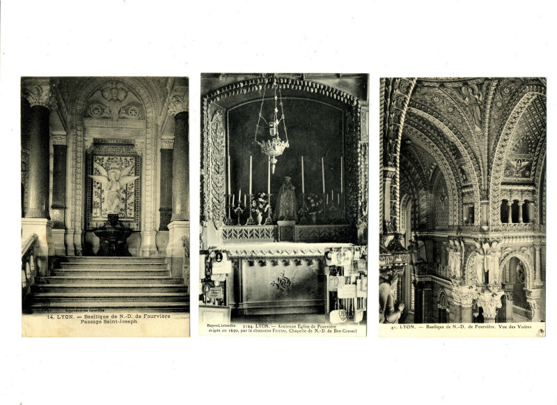 Carte postale ancienne Rhône Lyon lot de 3 Cpa à Lyon