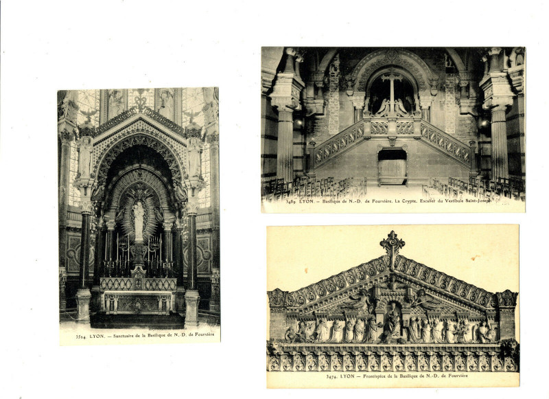 Carte postale ancienne Rhône Lyon lot de 3 Cpa à Lyon