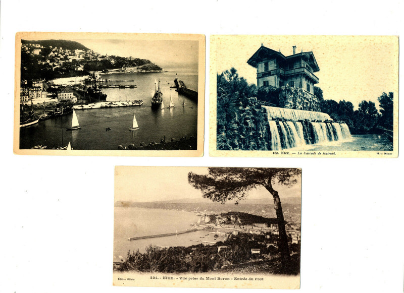Carte postale ancienne Alpes-Maritimes Nice lot de 3 Cpa à Nice