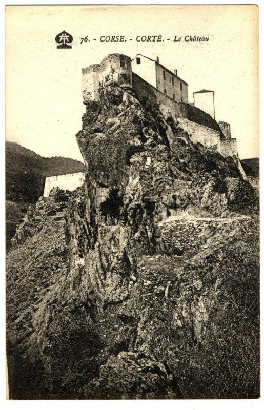 Carte postale ancienne Corse Haute-Corse Corté Le Château