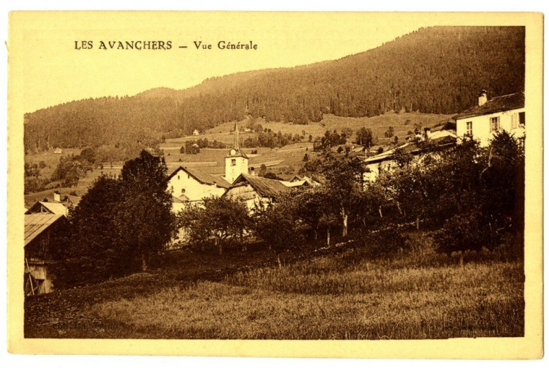 Carte postale ancienne Savoie Les Avanchers Vue générale