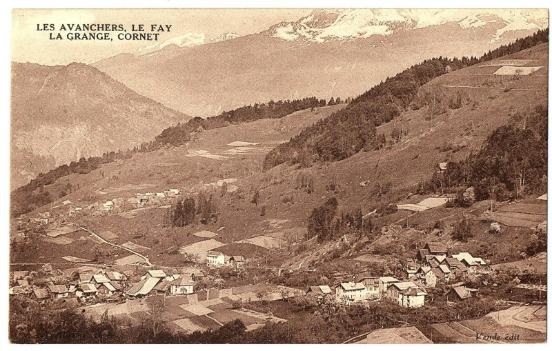 Carte postale ancienne Savoie Les Avanchers Le Fay La Grange Cornet