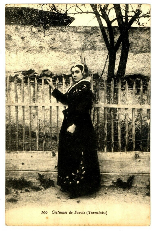 Carte postale ancienne Savoie Tarentaise Costumes  Folklore