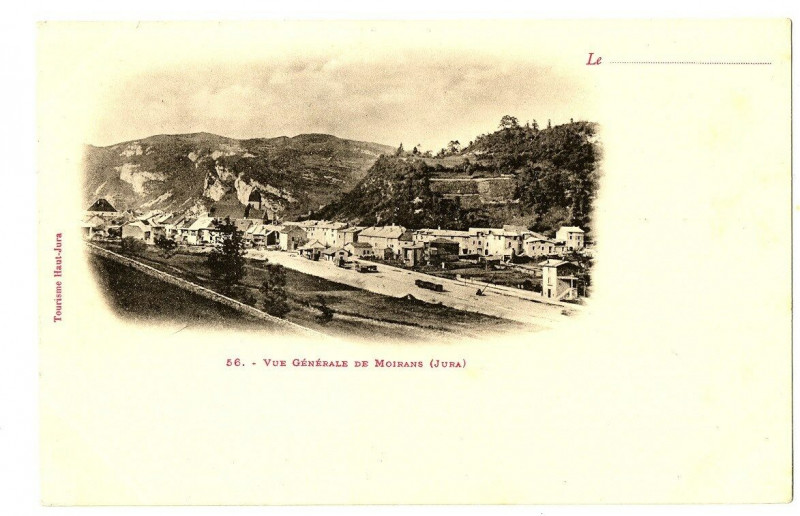 Carte postale ancienne Jura Moirans Vue générale à Rans