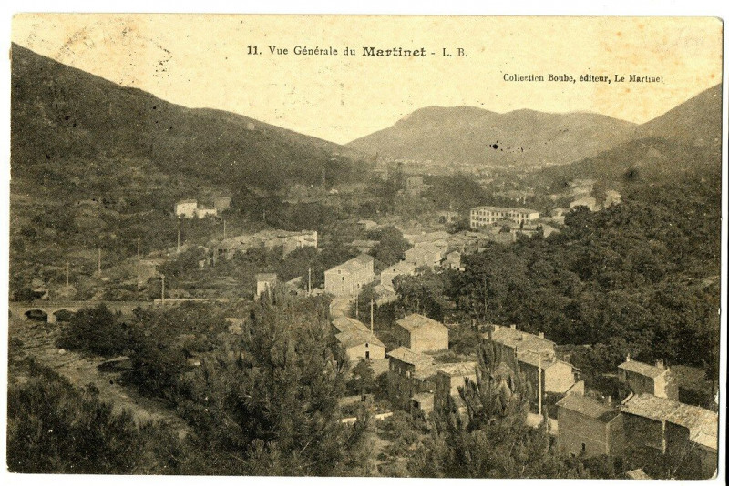 Carte postale ancienne Gard Vue générale du Martinet