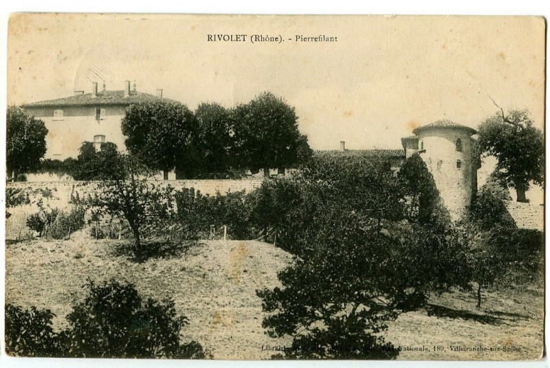 Carte postale ancienne Rhône Rivolet Pierrefilant à Rivolet