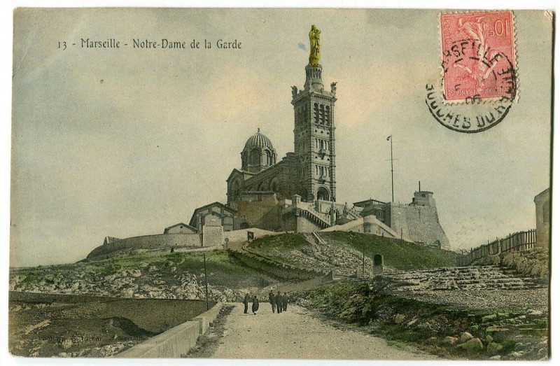 Carte postale ancienne Bouche-du-Rhône Marseille Notre-Dame de la Garde à Marseille