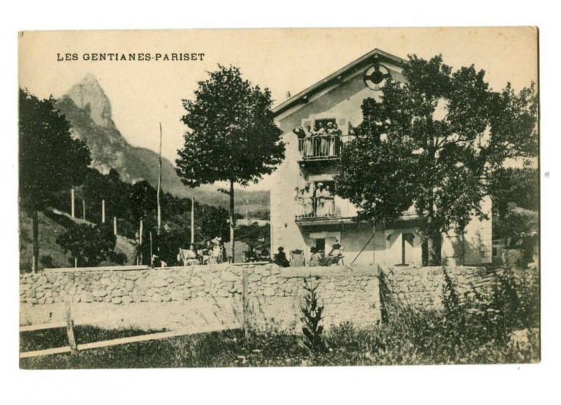 Carte postale ancienne Isère Les Gentianes Pariset animé