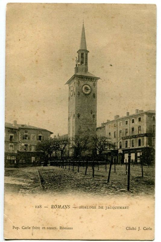 Carte postale ancienne Drôme Romans Horloge de Jacquemart