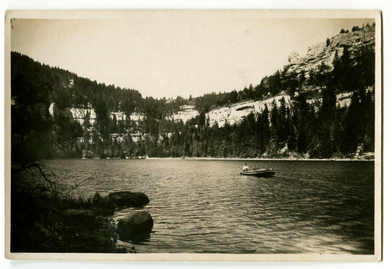 Carte postale ancienne Doubs Les Bassins du Doubs Bassin du Sphynx carte-photo à Doubs