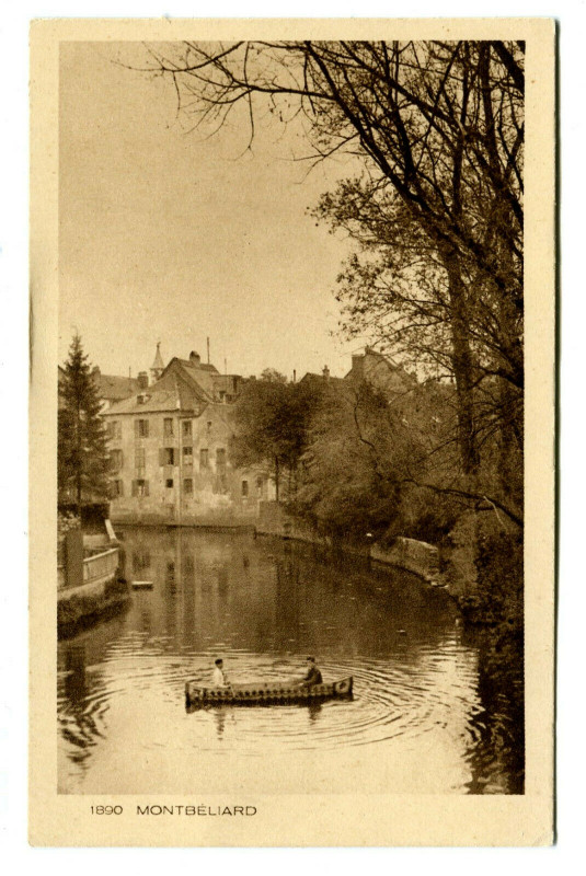 Carte postale ancienne Doubs Montbéliard animé à Doubs