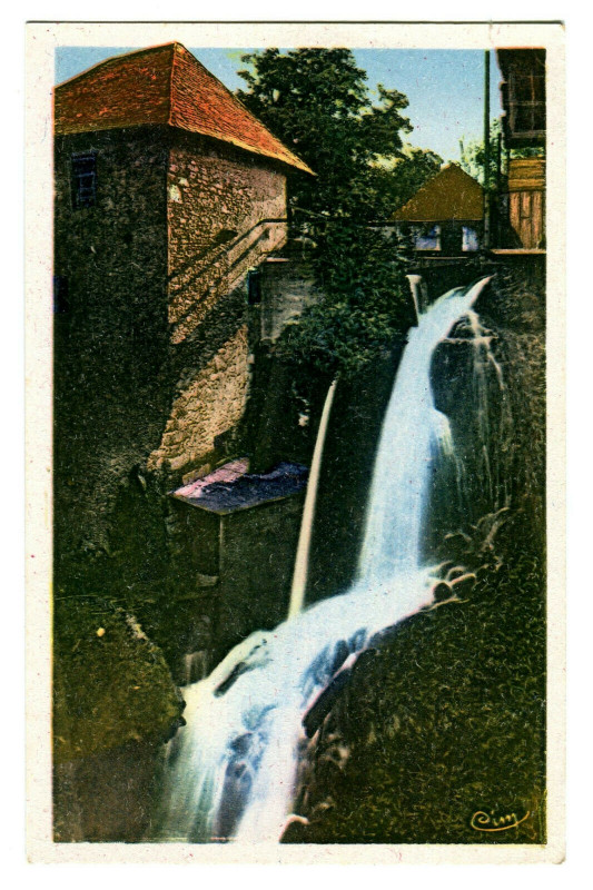 Carte postale ancienne Savoie Grésy sur Aix Gorges du Sierroz Les Cascades à Grésy-sur-Aix