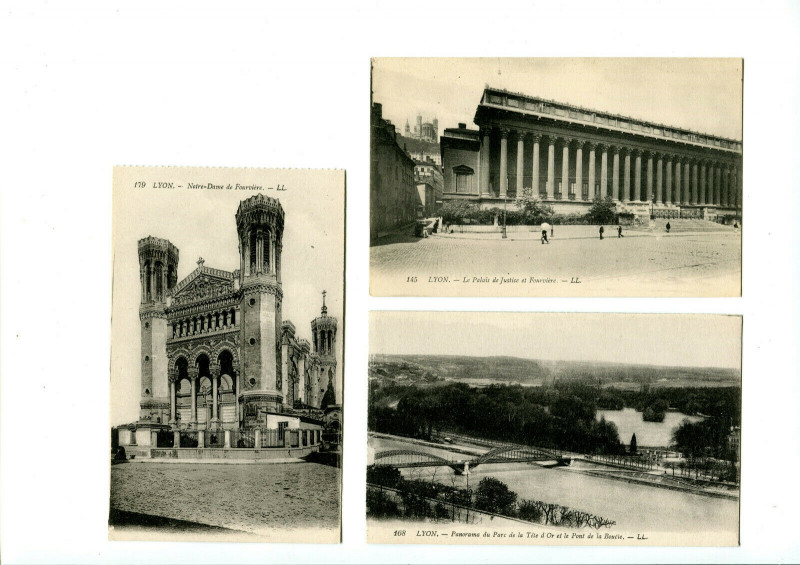 Carte postale ancienne Rhône Lyon lot de 3 Cpa à Lyon