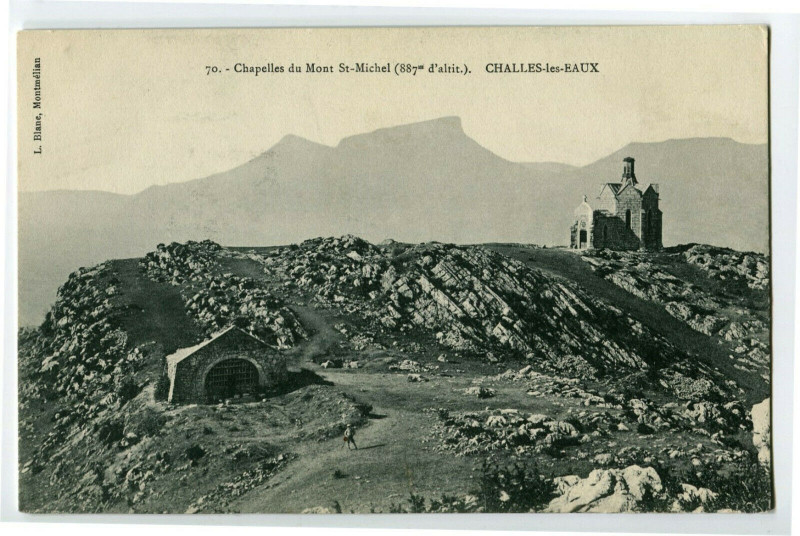 Carte postale ancienne Savoie Challes-les-Eaux Chapelle du Mont-St-Michel à Challes-les-Eaux