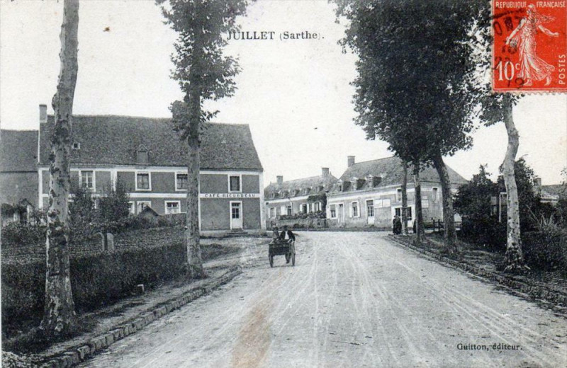 Carte postale ancienne Juillet (Sarthe)  Cpa Animee