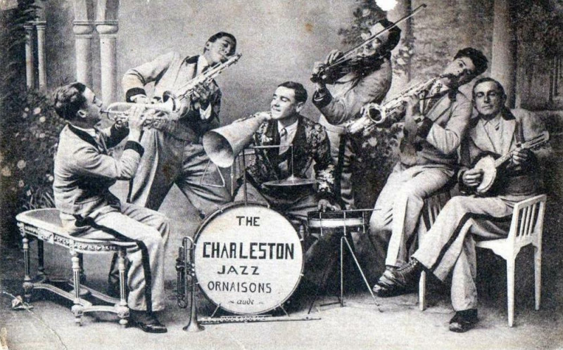 Carte postale ancienne Ornaisons The Charleston Jazz Aude (Rare RARE!! à Ornaisons