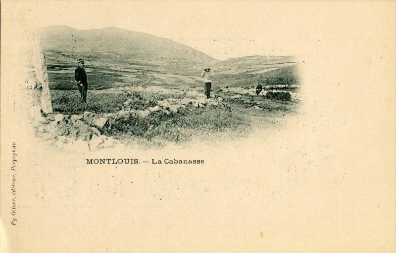 Carte postale ancienne Montlouis La Cabanasse (dos non divisé) à La Cabanasse