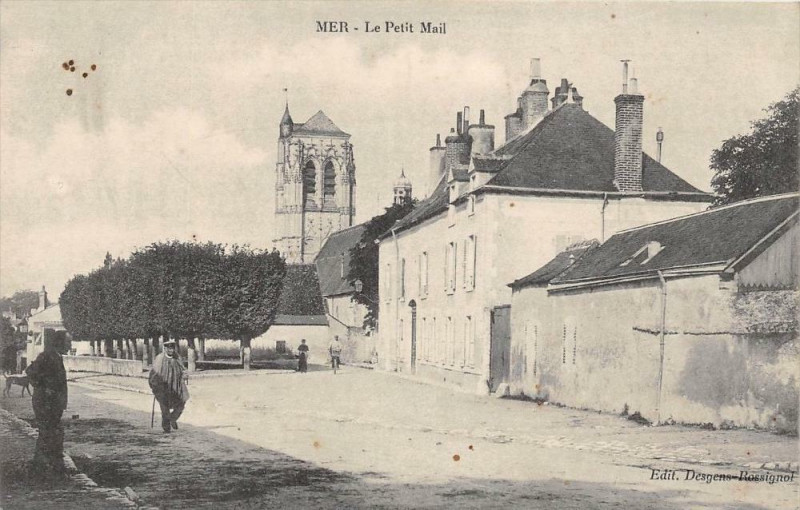 Carte postale ancienne Mer Le Petit Mail (Scan Recto Verso à Mer