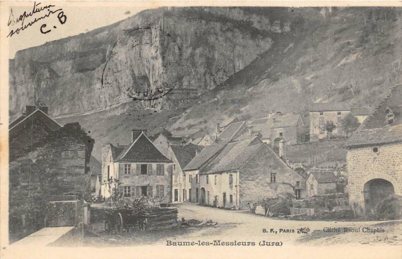 Carte postale ancienne Beaume Les Messieurs Jura (dos non divisé)