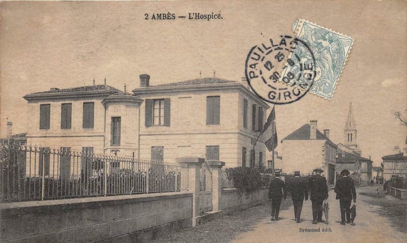 Carte postale ancienne Ambes L'Hospice à Ambès