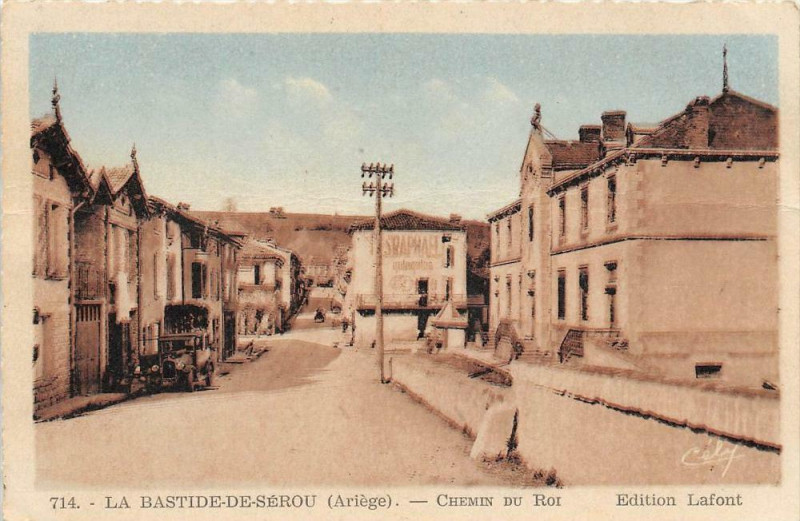 Carte postale ancienne Labastide De Serou Chemin Du Roi