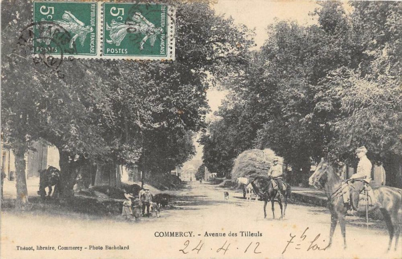Carte postale ancienne Commercy Avenue Des Tilleuls à Commercy