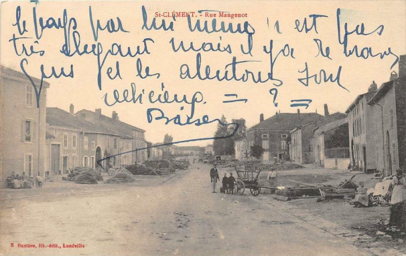 Carte postale ancienne Saint Clement Rue