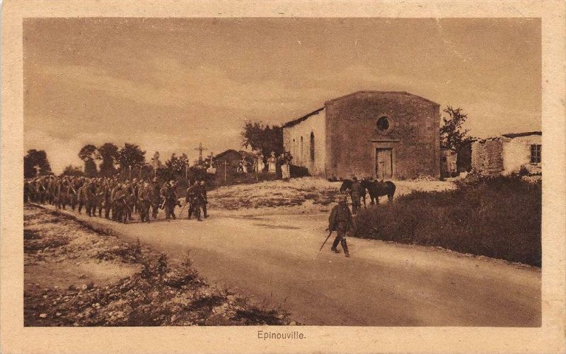 Carte postale ancienne Epinouville (cpa qui doit etre très rare!
