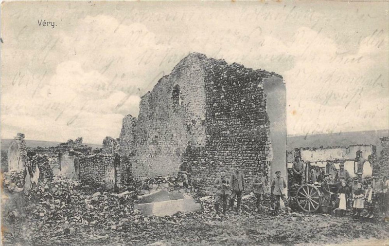Carte postale ancienne Very (cpa animée à Véry