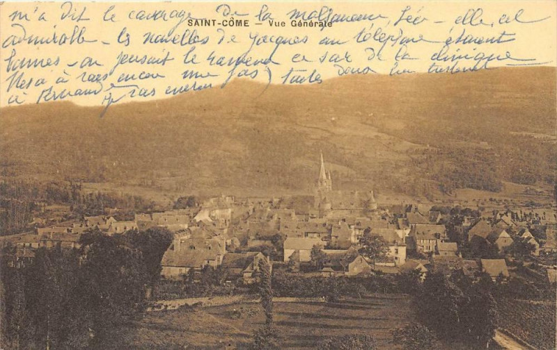 Carte postale ancienne Saint Come Vue Generale