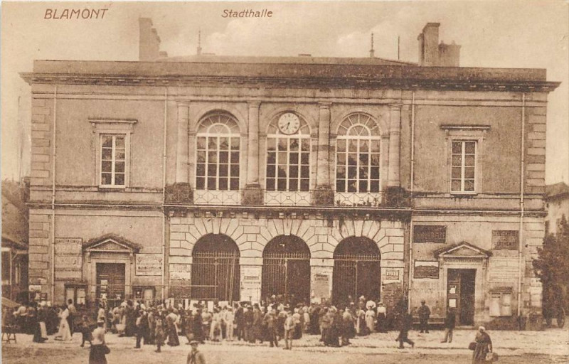Carte postale ancienne Blamont Stadthalle à Blâmont