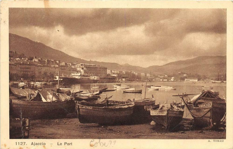 Carte postale ancienne 20 Corse Ajaccio Le Port à Ajaccio